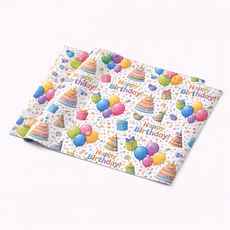 Printed wrapping paper